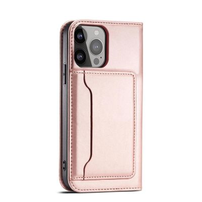 10. Magnet Card Case for Samsung Galaxy S23 Ultra Cover with Flip Wallet Stand Pink