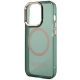 6. Guess GUHMP14XHTCMA iPhone 14 Pro Max 6.7" green/khaki hard case Gold Outline Translucent MagSafe