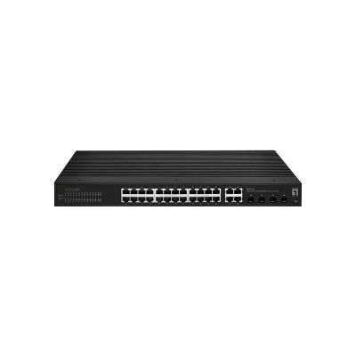 4. LevelOne IGS-2128 Managed L2 Gigabit Ethernet (10/100/1000) Network Switch Black