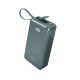 Powerbank SBS 10000 mAh 20W with built-in USB-C cable and digital display - gray