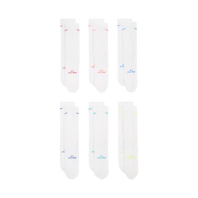 6. Nike Everyday Elevated Socks 6 Pairs White HQ8021 906