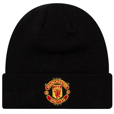 New Era Core Cuff Beanie Manchester United FC Hat 11213215 Black One size