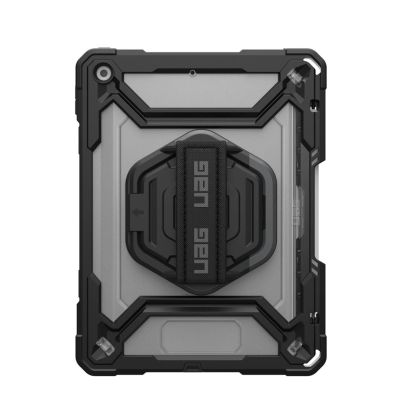 UAG Plasma HS Kickstand - protective case with Apple Pencil holder, hand rest and stand for iPad 10.9" 10th generation / 11" (A16) (ice/black)
