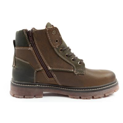 4. Wrangler Allan Mid men's boots Chelsea boots elegant leather green brown