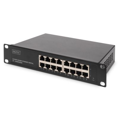 8. Digitus Gigabit Ethernet Switch 10", 16-port, unmanaged