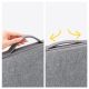 4. Wozinsky WTNP-11G 10-11" Laptop Bag with Retractable Handle - Gray