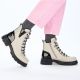 7. Women's insulated beige worker boots Rieker Z9152-60