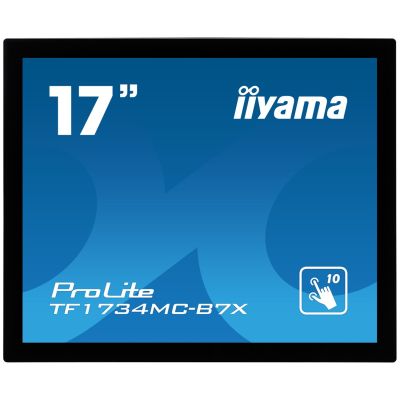 2. iiyama TF1734MC-B7X computer monitor 43.2 cm (17") 1280 x 1024 px SXGA LED Touchscreen Black