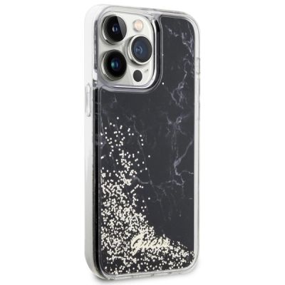 4. Guess GUHCP14XLCSGSGK iPhone 14 Pro Max 6.7" black/black hardcase Liquid Glitter Marble