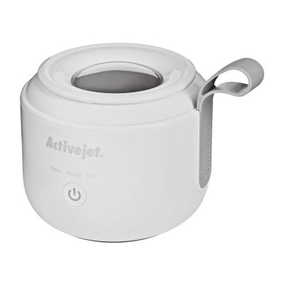 4. Activejet AUC-198 cordless ultrasonic UV cleaner. For dentures, braces, and jewelry, white.