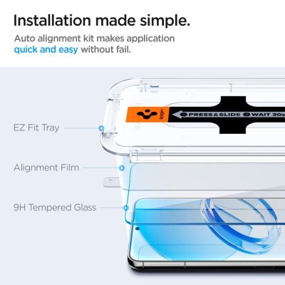 7. Spigen Glas.tR EZ Fit Tempered Glass for Samsung Galaxy S23 - 2 pcs.