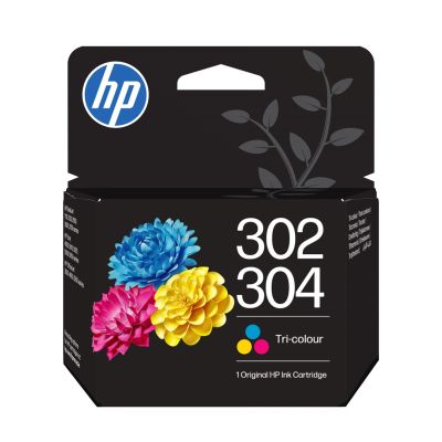 34. HP 302/304 Schwarz+Dreifarbig Tintenpatrone