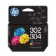 34. HP 302/304 Schwarz+Dreifarbig Tintenpatrone