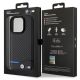 8. BMW Leather Carbon case for iPhone 15 Pro - black