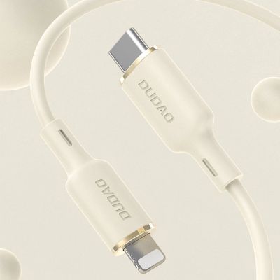 2. Dudao L7SCL USB-C - Lightning 30W 2m cable - beige