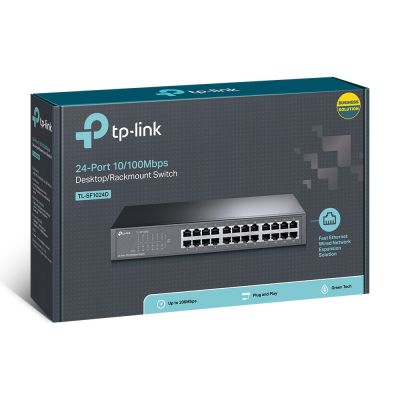 8. Switch TP-LINK TL-SF1024D (24x 10/100Mbps)