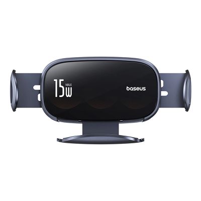 3. Baseus LightChaser BS-CM029 car holder with triple coil inductive charger - black