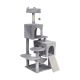 Cat scratching post 45x45x137 cm, gray, REBEL ANIMALS