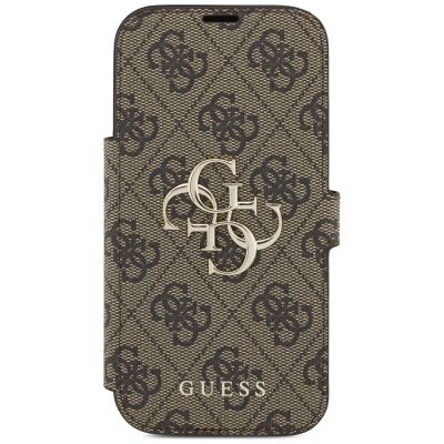 3. Guess Book 4G Metal Logo Case for iPhone 17 Pro - Brown