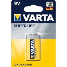 VARTA Superlife 9V 6F22 zinc-carbon battery (Zn-C; x 1)