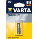 VARTA Superlife 9V 6F22 zinc-carbon battery (Zn-C; x 1)
