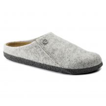 Birkenstock Zermatt Cozy Home Light Gray Wool Felt Slippers Regular Wide (1015080)