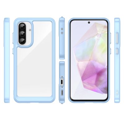 2. Outer Space Case for Samsung Galaxy A56 Cover with Flexible Frame - Blue
