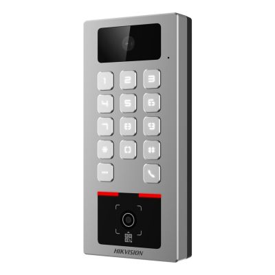4. Hikvision DS-K1T502DBWX-CQR Access Control Reader Entrance Control Terminal Gray