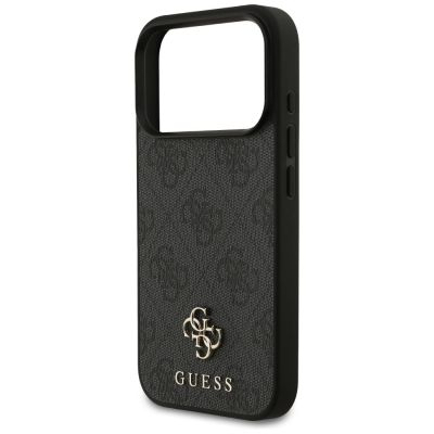6. Guess 4G Small Classic Logo MagSafe Case for iPhone 18 Pro / 17 Pro - Black
