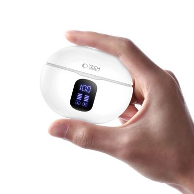 5. Tech-Protect UltraBoost TWS Pro G2 Headphones - White