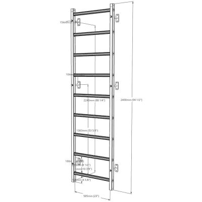 17. GYMNASTIC WOODEN AND METAL BENCHK 700W