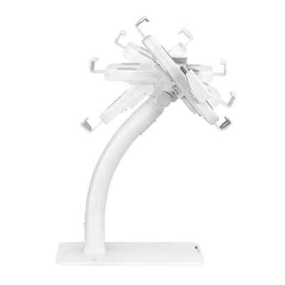 6. MACLEAN UNIVERSAL WALL/DESK TABLET HOLDER WITH LOCK 7.9"–11" WHITE MC-468W