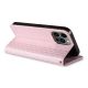 11. Magnet Strap Case Case for iPhone 13 Pro Max Pouch Wallet + Mini Lanyard Pendant Pink