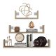 Set of 3 hanging shelves MOBI 3P 80x20xH14 sonoma