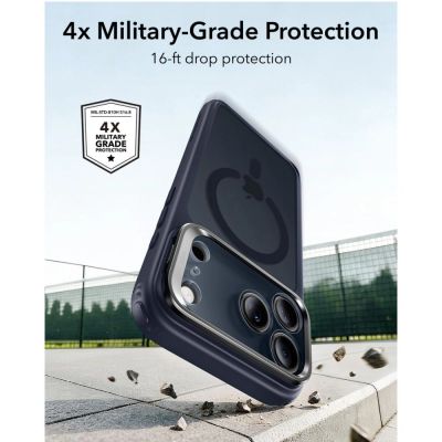 4. ESR Classic Hybrid Kickstand MagSafe Case for iPhone 18 Pro / 17 Pro - Navy Blue