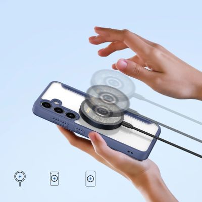 4. Dux Ducis Skin X Pro case for Samsung S24+ with magnetic ring and flap - blue