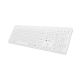 5. NATEC TANG US wireless keyboard, BT + 2.4 GHz, quiet, slim, white