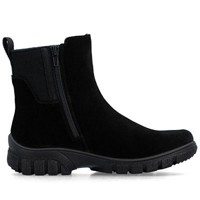 8. Waterproof Comfortable Black Leather Women’s Ankle Boots – Rieker 7269-00