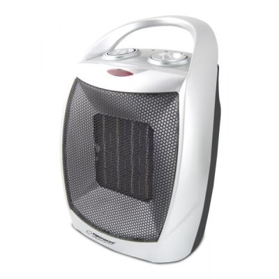 2. Esperanza EHH006 electric fan heater (1500W; 3 heating levels; black, silver)