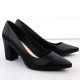 3. Sergio Leone PB414 women's black pumps with a block heel