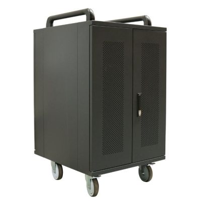 Avtek International Avtek Charging Cart 20 Portable Device Management Cabinet Black