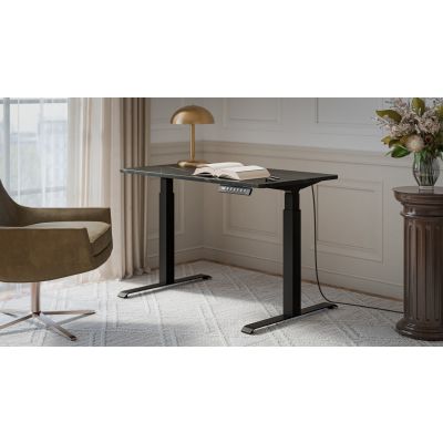 3. MOON desk with electric height adjustment 121x67 black/san sebas