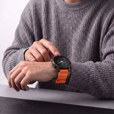 9. Tech-Protect Motion Strap for Garmin Fenix 5X / 5X Plus / 6X / 6X Pro / 7X / 8 / 8 Pro / 9 / 9 Pro (51 mm) – Orange