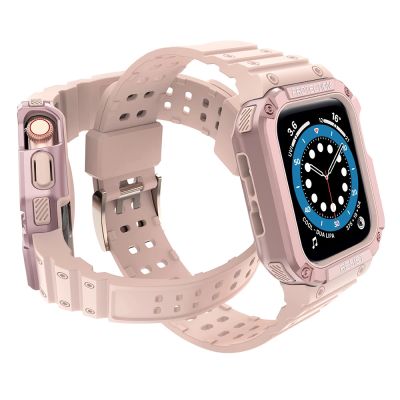 3. Protect Strap Band for Apple Watch 38/40/41mm Armored Case Strap - Pink