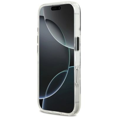 5. Karl Lagerfeld IML Karl Sketch Logo MagSafe Case for iPhone 17 - Transparent