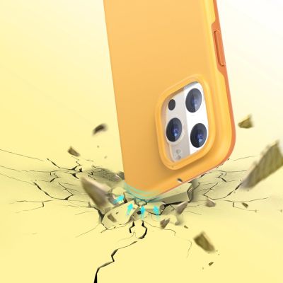 5. Choetech MFM Anti-drop case Made For MagSafe for iPhone 13 Pro orange (PC0113-MFM-YE)