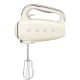 Smeg HMF01CREU hand mixer in cream with a retro 1950s style.