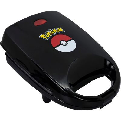 8. Uncanny Brands Pokémon Poké Ball Toaster Black, Red, White