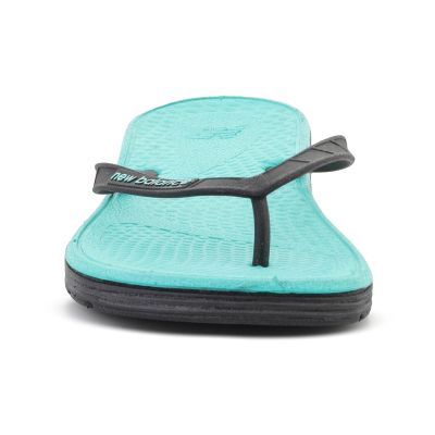 2. NEW BALANCE WOMEN`S PRO THONG FLOPS BLACK/TEAL NBW6076BTL
