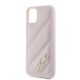 6. Karl Lagerfeld Diagonal Quilted Script case for iPhone 11 / Xr - pink